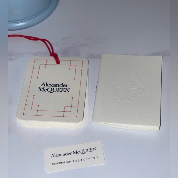 Alexander McQueen The Curve Mini Crossbody Bag Blue NWT - Picture 14 of 16